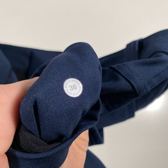 M5ADES - Lululemon ABC Classic Fit Warpstreme Pants True Navy men's size 36x30 - Picture 8 of 9